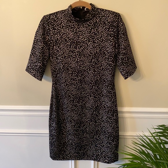 Alice + Olivia Dresses & Skirts - NWT* Alice + Olivia Inka metallic mock neck mini dress